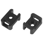 Площадка под хомуты 22х16мм с монтажным отверст. М4 NO-225-314 черн. (уп.10шт) Эра Б0066712