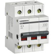 Выключатель нагрузки (мини-рубильник) 3п 32А ВН-32 GENERICA MNV15-3-032